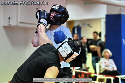 2019-05-30 Milano - pound4pound boxe gym 0630 Emanuele Pelizzo vs Lorenzo Porro